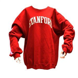 Stanford University Jerzees Red Pull Over Crew Neck Sweatshirt 2XL NEW